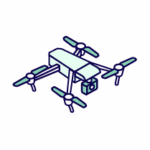 29_ICONES_SECONDAIRES-VF_Drone « quadrocoptère » complexe -- Outil de travail avec des caméras embarquées_50x50px