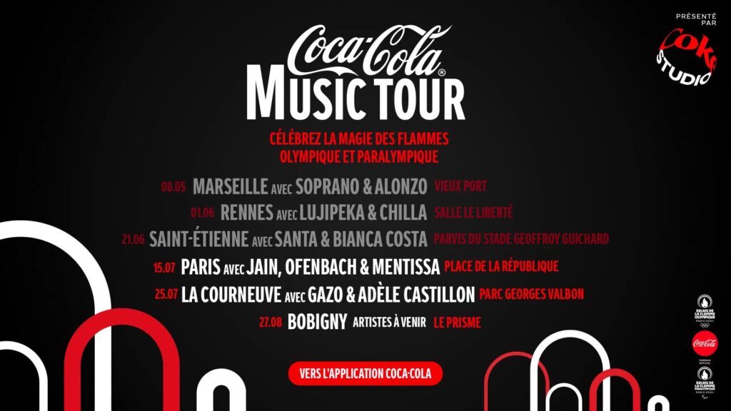Coca Cola Music Tour France à l'occasion des Jeux Olympiques de Paris 2024