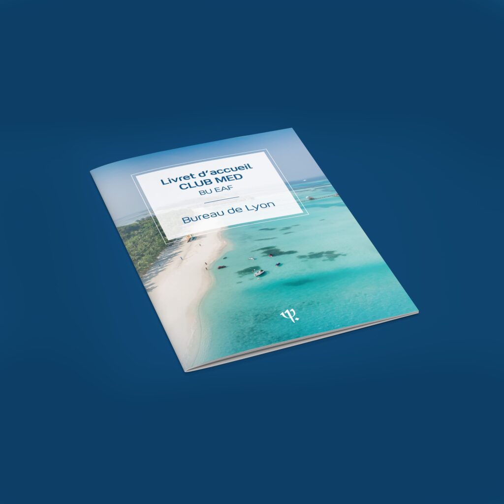 Création et mise en page d'un livret d'accueil pour le Club Med