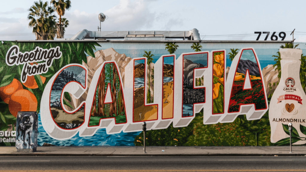 publicité murale - street marketing - Califia almond milk